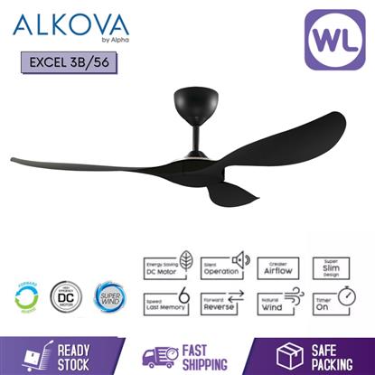 Picture of ALKOVA CEILING FAN EXCEL EXCEL 3B/56 BLACK