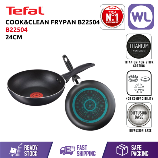 Picture of TEFAL COOKWARE COOK & CLEAN FRYPAN B22504 (24CM)