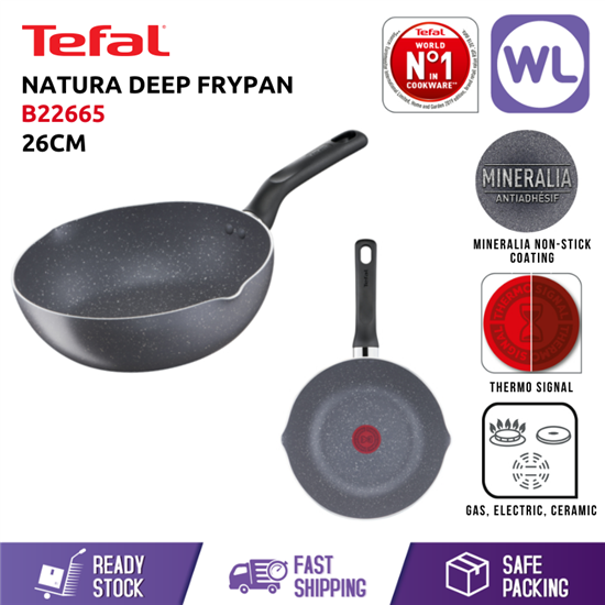 Picture of TEFAL COOKWARE NATURA DEEP FRYPAN B22665 (26CM)