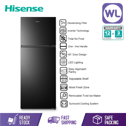 Picture of HISENSE 2 DOOR INVERTER RT600N4FBV (550L/ BLACK)