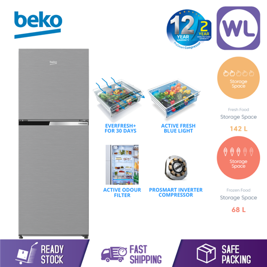 Picture of BEKO FRIDGE RDNT231I50VZS (BRUSHED SILVER)