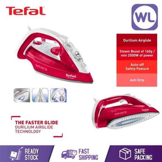 Picture of TEFAL ULTRAGLISS STEAM IRON FV4950 (2500W/CRUSHED RASPBERRY)