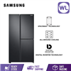 Picture of SAMSUNG SIDE BY SIDE WITH FLEXZONE FRIDGE RS63R5591B4/ME (670L/ BLACK)