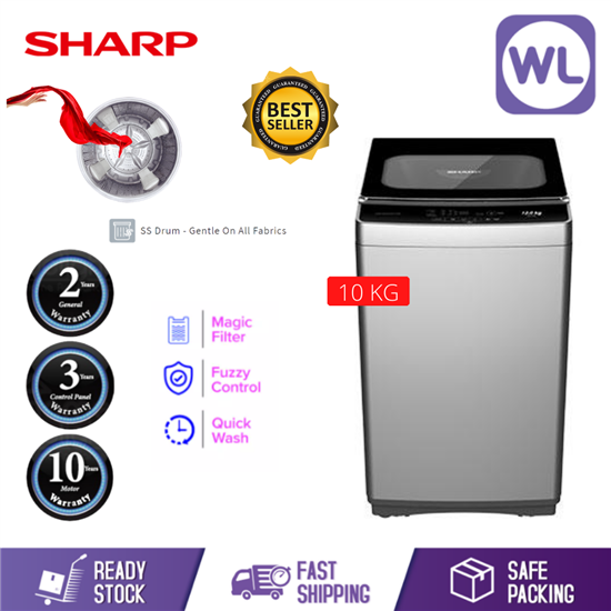 Picture of SHARP 10kg TOP LOAD WASHER ESX1168