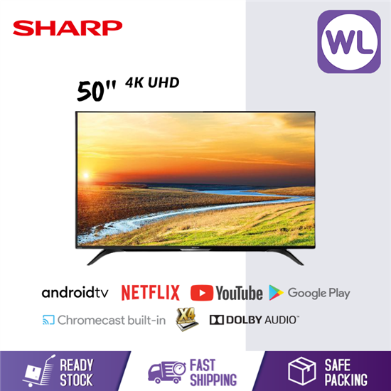Picture of SHARP 50'' AQUOS 4K UHD ANDROID TV 4TC50BK1X