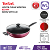 Picture of TEFAL COOKWARE LIGHT& CLEAN WOKPAN WITH LID B22494 (32CM)