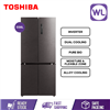 Picture of Clearance | TOSHIBA MULTI-DOOR DUAL INVERTER REFRIGERATOR GR-RF610WEPMY[37] (556L/ GRAY)