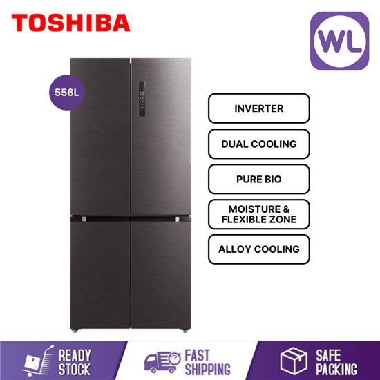 Picture of Clearance | TOSHIBA MULTI-DOOR DUAL INVERTER REFRIGERATOR GR-RF610WEPMY[37] (556L/ GRAY)
