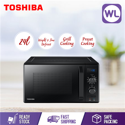 Picture of TOSHIBA 24L MICROWAVE OVEN WITH GRILL MW2-AG24PF(BK)