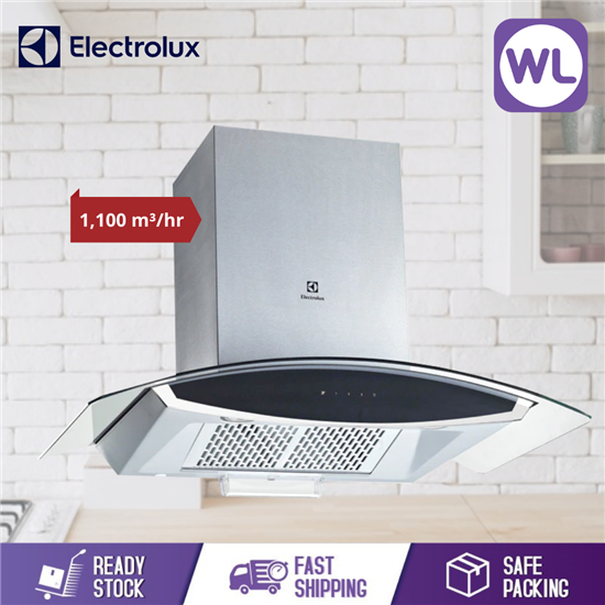 Picture of ELECTROLUX 90CM CURVED GLASS CHIMNEY HOOD EFC925GAC