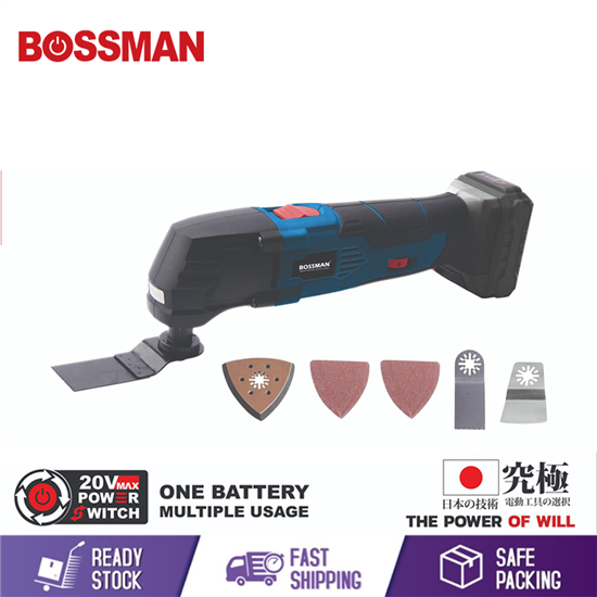 Picture of BOSSMAN 12V CORDLESS MULTI-TOOL (FREE ACCESSORIES)(SET CHARGER/2 X 1.5AH BATTERY)(BMT-12V)