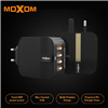 Picture of MOXOM AUTO ID 3.0 QUICK CHARGER 4 USB CHARGING PORT 5.5A 3 PIN CHARGER ADAPTER MX-HC08