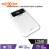 Picture of MOXOM DUAL USB 2.4A CHARGING PORT WITH LCD BATTERY PERCENTAGE DISPLAY POWERBANK (10000MAH) MX-PB11