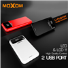 Picture of MOXOM DUAL USB 2.4A OUTPUT PORT POWERBANK WITH LCD BATTERY LEVEL DISPLAY (16000MAH) MX-PB12