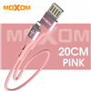 Picture of MOXOM LIGHTNING/MICRO/TYPE-C 2.4A FAST CHARGING AND DATA TRANSMISSION DOUBLE SIDE USB SHORT CABLE (20CM) MX-CB07