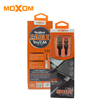 Picture of MOXOM LIGHTNING/MICRO/TYPE-C 2.4A FAST CHARGING AND SPEED DURALE NYLON FIBRE CABLE WITH LED LIGHT MX-CB09