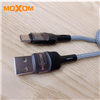 Picture of MOXOM LIGHTNING/MICRO/TYPE-C 2.4A FAST CHARGING AND SPEED DURALE NYLON FIBRE CABLE WITH LED LIGHT MX-CB09