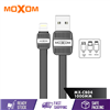 Picture of MOXOM LIGHTNING/MICRO/TYPE-C 2.4A STRONG OUTPUT SUPER FAST CHARGING AND DATA TRANSMISSION METAL CABLE (1M) MX-CB04