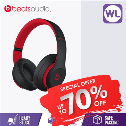 Picture of BEATS STUDIO3 WIRELESS OVER-EAR HEADPHONES MRQ82PA/A (Defiant Black-red)
