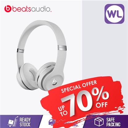 Picture of BEATS SOLO3 WIRELESS HEADPHONES MUH52PA/A (Satin Silver)