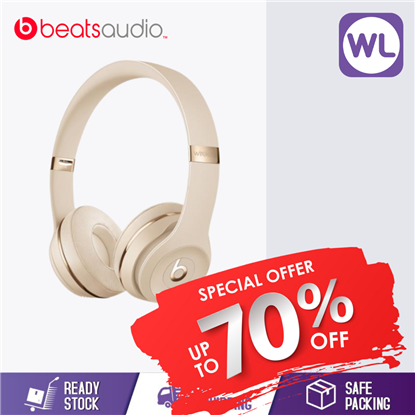 Picture of BEATS SOLO3 WIRELESS HEADPHONES MUH42PA/A (Satin Gold)