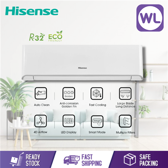 Picture of HISENSE AIR CONDITIONER STANDARD NON INVERTER 1.0HP AN10TQG1