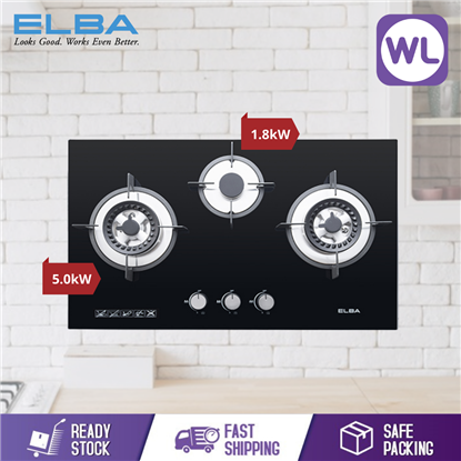 Picture of ELBA BUILT-IN GLASS STOVE EGH-K8843G(BK)