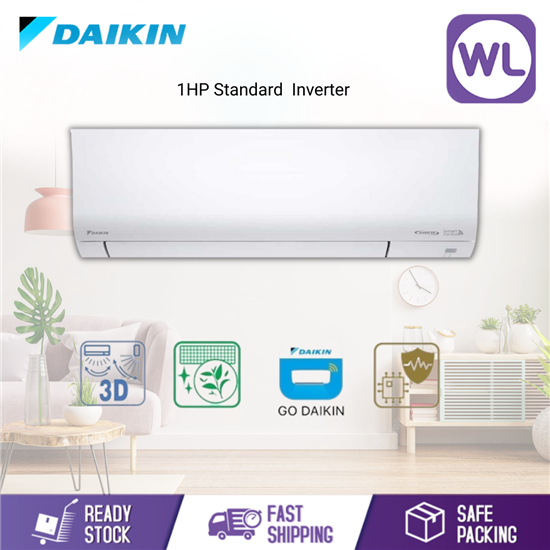 Picture of DAIKIN Air Conditioner R32 Standard Inverter 1.0HP FTKF25BV1MF-3WMY-LF