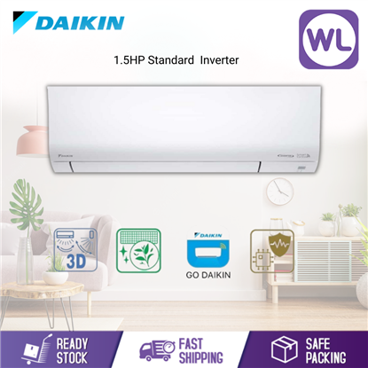 Picture of DAIKIN Air Conditioner R32 Standard Inverter 1.5HP FTKF35BV1MF-3WMY-LF