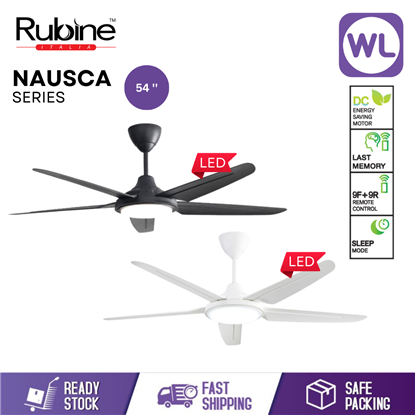Picture of 54'' | RUBINE CEILING FAN RCF-NAUSCA54-5BL-MB/MW (Matte Black/White_LED_DC Motor)