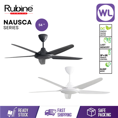 Picture of 54'' | RUBINE CEILING FAN RCF-NAUSCA54-5B-MB/MW (Matte Black/White_DC Motor)