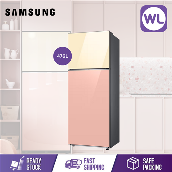 SAMSUNG BESPOKE FRIDGE RT47CB66448JME (476L VANILLA/PEACH)的图片