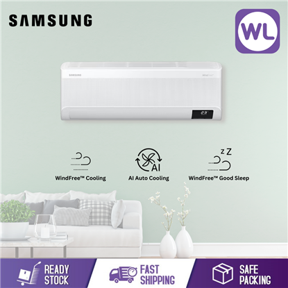 Picture of SAMSUNG R32 AIR CONDITIONER WIND FREE INVERTER 1.5HP AR13BYFAMWKNME