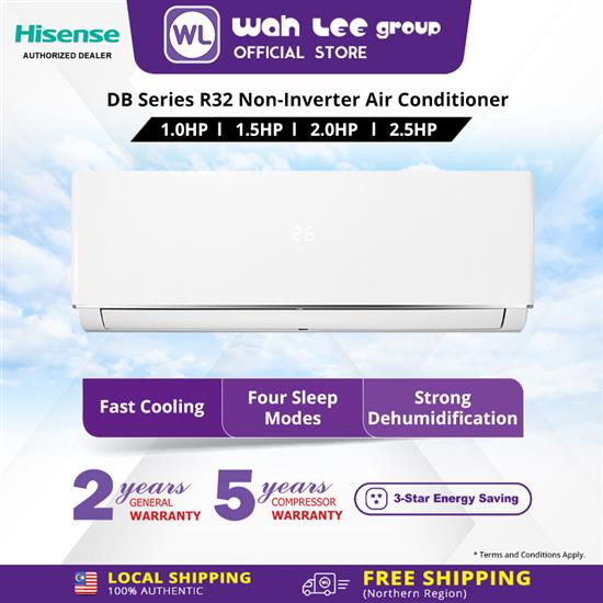 Picture of Hisense 1.0HP Standard Air Conditioner / Air Con / Penghawa Dingin /R32 AN10DBG2  