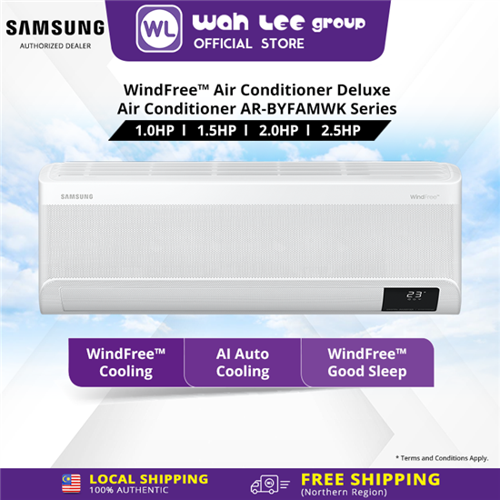 Picture of Samsung Wind Free Deluxe Air Conditioner 2.0HP F-AR18BYFAMWK  