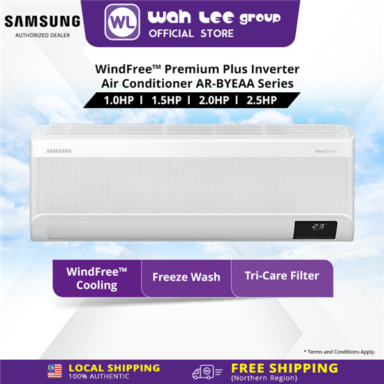 Picture of Samsung Windfree Premium Plus (AR-BYEAA) 1HP AR10BYEAAWKNME Air Conditioner (2022)  