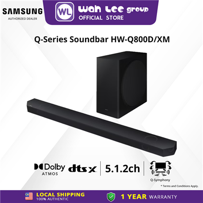 Picture of Samsung Q-Series Soundbar HW-Q800D 5.1.2ch with Sub Woofer (2024) | Wireless Dolby Atmos | SpaceFit Sound Pro | HW-Q800D  