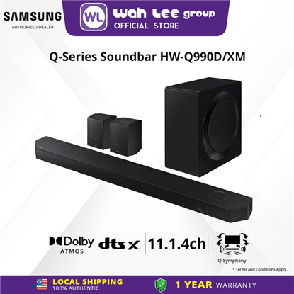 Picture of Samsung Q-series Soundbar HW-Q990D 11.1.4ch with Sub woofer & rear speaker (2024) | Wireless Dolby Atmos | SpaceFit  