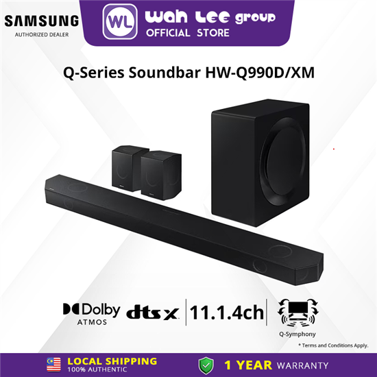 Picture of Samsung Q-series Soundbar HW-Q990D 11.1.4ch with Sub woofer & rear speaker (2024) | Wireless Dolby Atmos | SpaceFit  