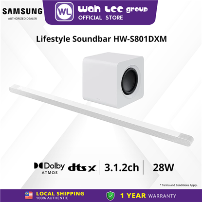 Picture of Lifestyle Soundbar HW-S801D 3.1.2ch with Sub Woofer (2024) | Ultra Slim Design | Wireless Dolby Atmos | True 3.1.2 Sound  