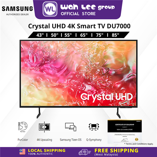 Picture of [FREE SHIPPING WEST MALAYSIA ONLY] Samsung Crystal UHD DU7000 Smart TV (2024) 