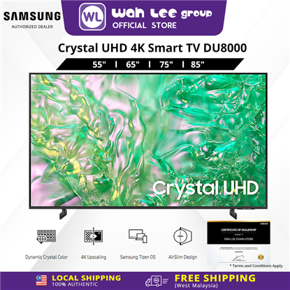 Picture of [FREE SHIPPING WEST MALAYSIA ONLY] Samsung Crystal UHD DU8000 Smart TV (2024)  