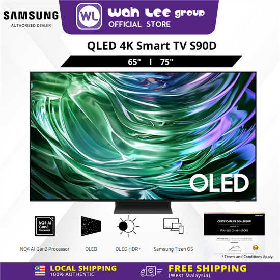 Picture of Samsung OLED S90D 4K Smart TV (2024) | NQ4 AI Gen2 Processor | OLED HDR  