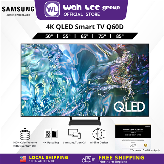 Picture of [FREE SHIPPING WEST MALAYSIA ONLY] Samsung QLED Q60D 4K Smart TV (2024) | 100% Color Volume with Quantum Dot | 4K Upscaling | AirSlim  