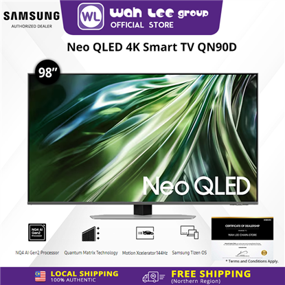 Samsung Neo QLED 4K QN90D Smart TV (2024) | NQ4 AI Gen2 Processor | Quantum Matrix Technology | Motion Xcelerator 144Hz  的图片