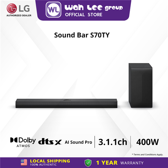 Picture of LG S70TY 400W 3.1.1ch High Res Audio soundbar with Dolby Atmos