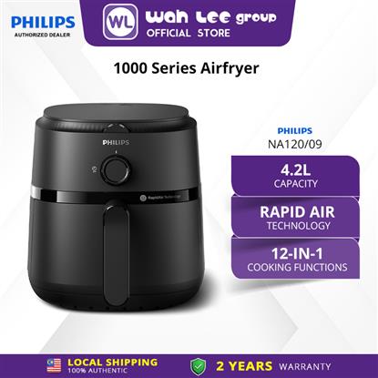 Picture of PHILIPS AIR FRYER NA120/09 4.2L ANALOG BLACK