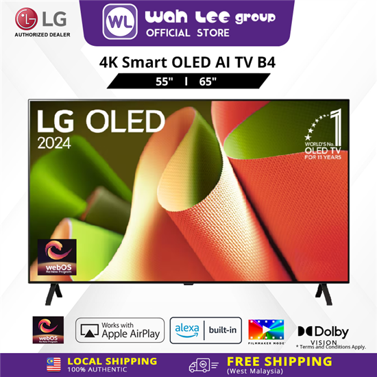 Picture of LG OLED AI TV B4PSA 55" 65" inch 120Hz Dolby Vision & HDR10 4K UHD (2024)