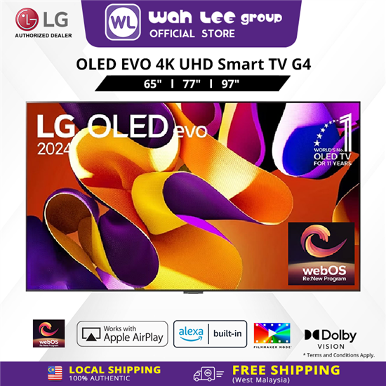 Picture of LG OLED evo AI TV G4PSA Gallery Edition 65" 77"  144Hz Gaming Mode* Dolby Vision & HDR10 4K UHD (2024)