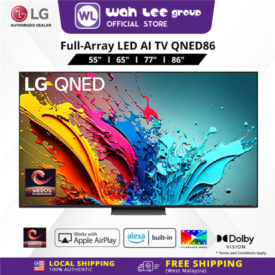 Picture of LG QNED86 AI TV 55" 65" 75" 86" 120Hz HDR10 4K UHD (2024)